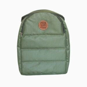 Mochila matera Arrayán verde - Mochila resistente para equipo de mate y termo Palo Verde , con porta bombilla en su tapa