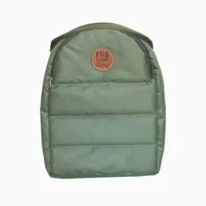 Mochila matera Arrayán verde - Mochila resistente para equipo de mate y termo Palo Verde , con porta bombilla en su tapa