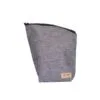 Sobre yerbero de tela cordura, impermeable con cierre. chau lata. hasta medio kg de yerba mate. color gris