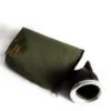 Sobre yerbero de tela cordura, impermeable con cierre. chau lata. hasta medio kg de yerba mate. color verde
