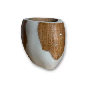 mate ranchero blanco de algarrobo con clavitos cruz del sur madera